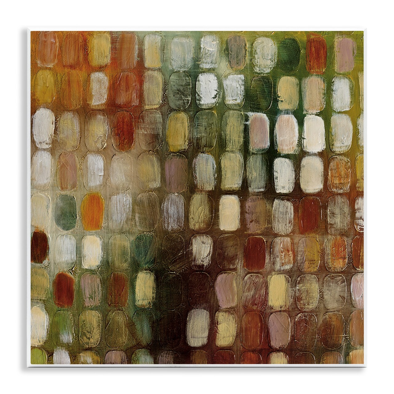 Stupell Industries Earth Tone Oval Abstraction Wall Plaque Art